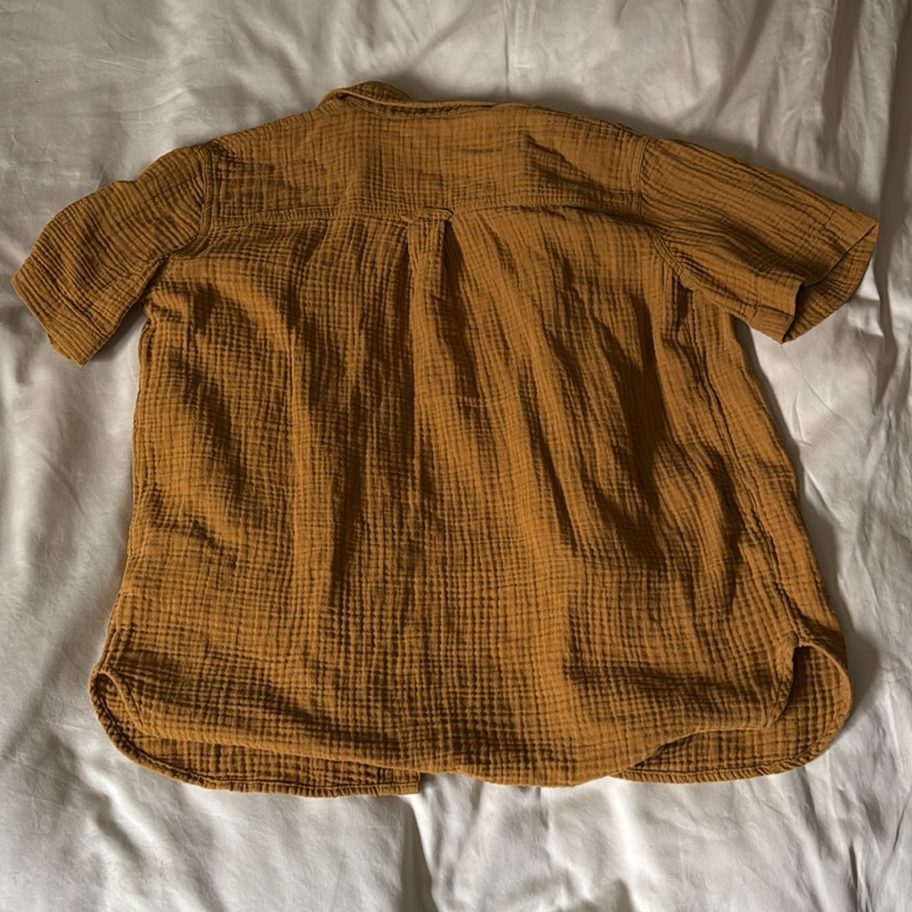 Madewell Lightspun Cotton Gauze Short sleeve Shirt S - Picture 6 of 6